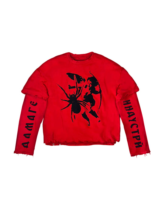 RED VENOMOUS DIVINITY LONGLSEEVE