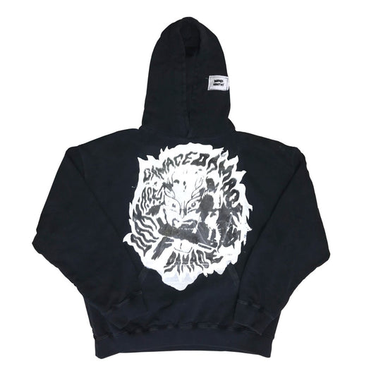 Perfect Hoodie MYSTERIO X DAMAGE black and white