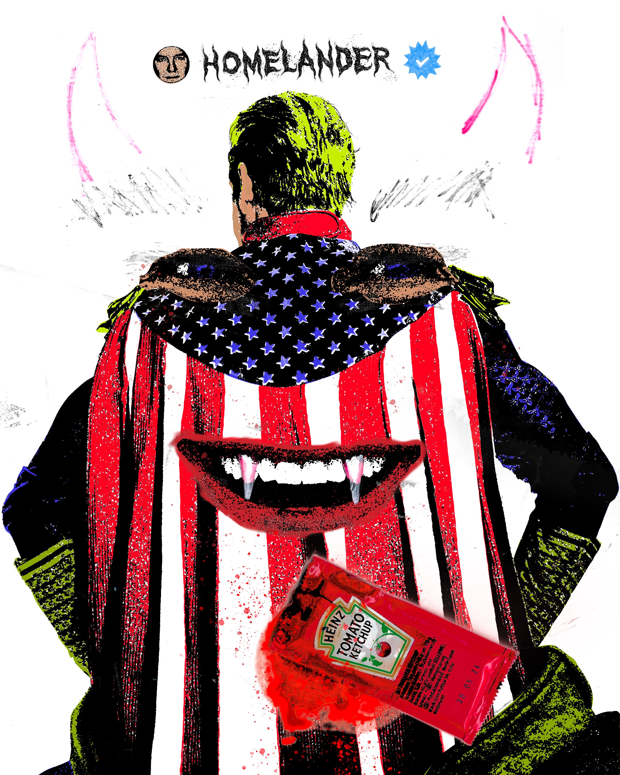 Paper Homelander HOMELANDER (PRINT) – damage industry