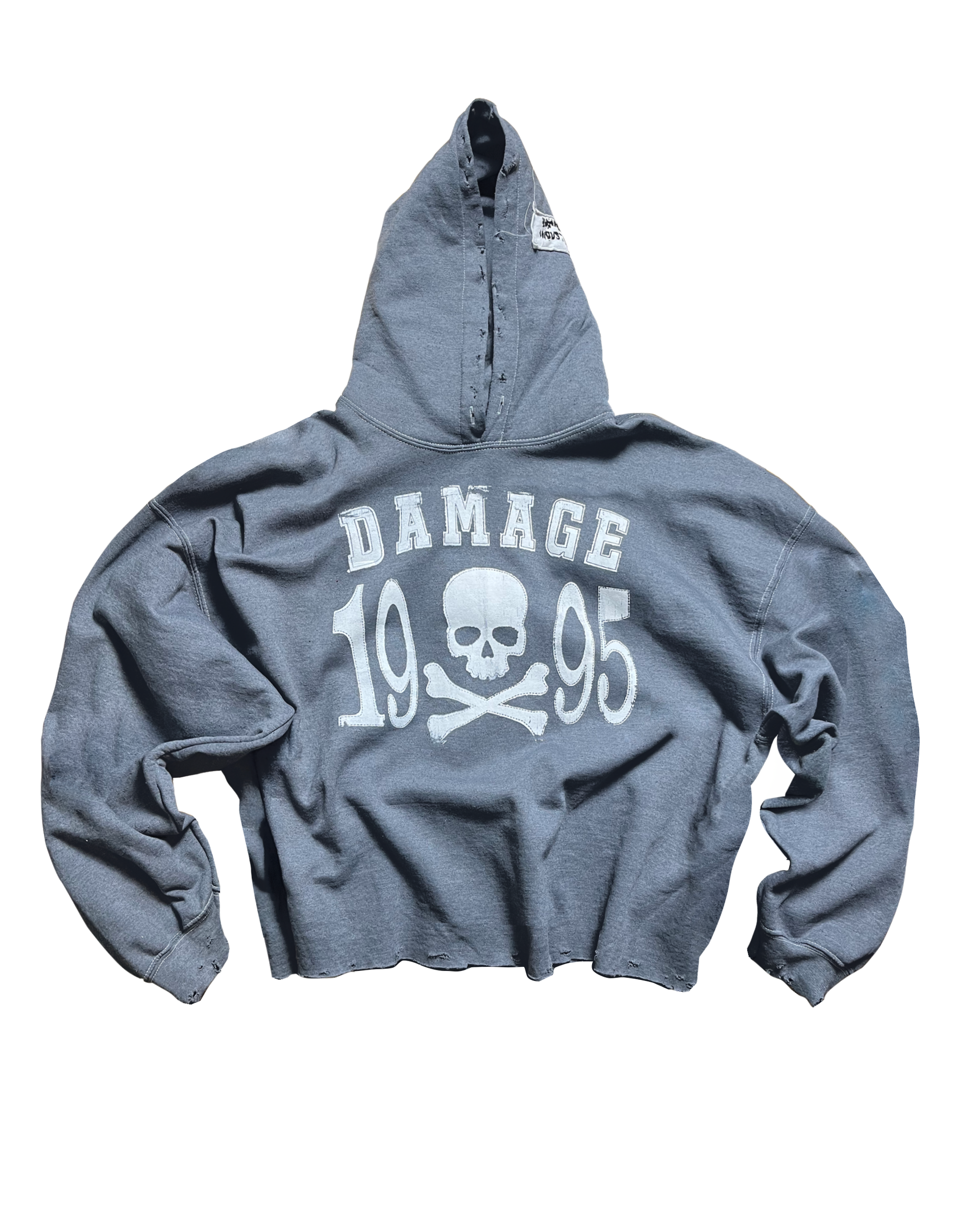 ＜KURO＞DAMAGE SWEAT HOODIE/フーディー KURO | モアダメージウォッシュスウェットパーカー | ヴィンテージ加工