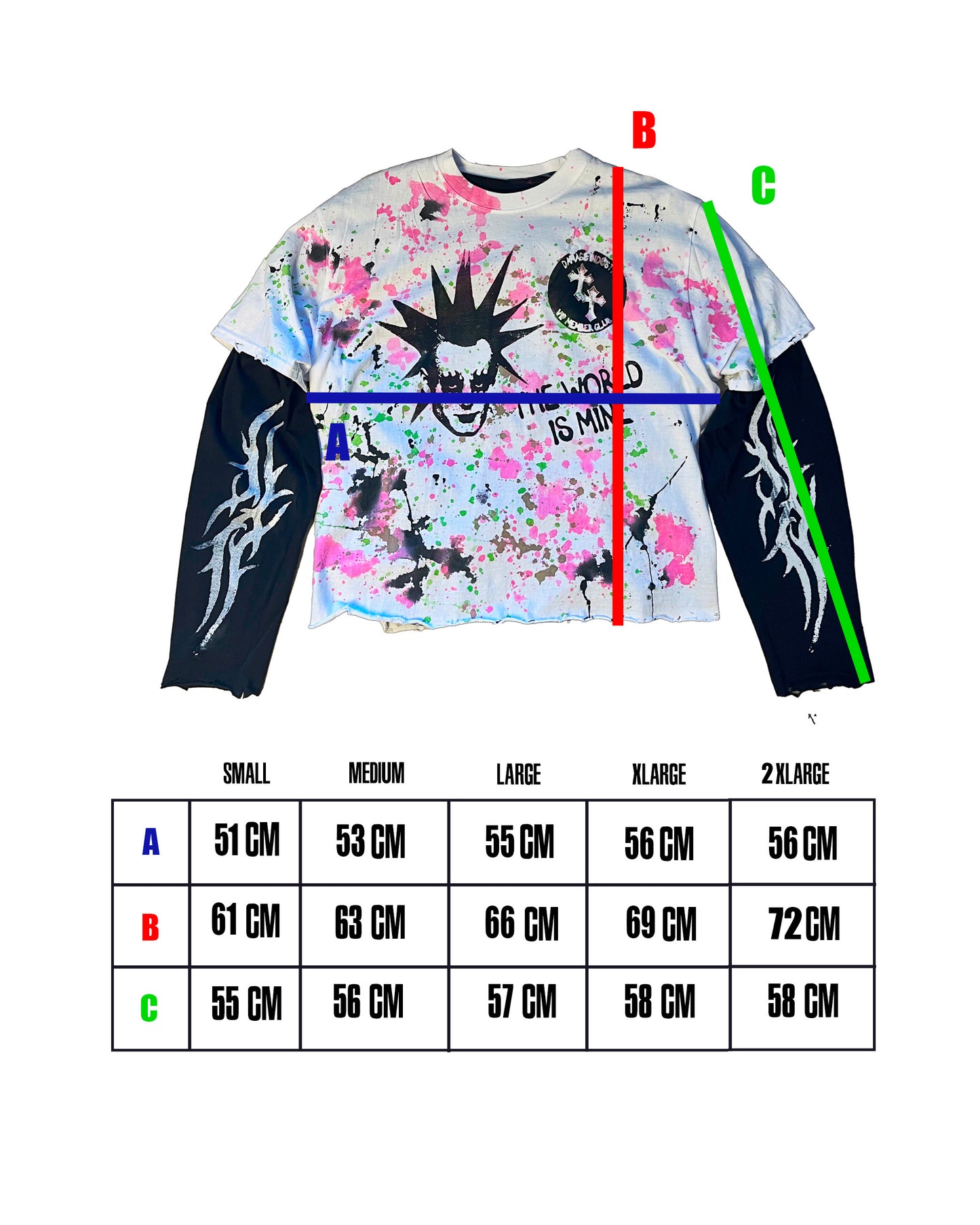 THE WORLD IS MINE LONGSLEEVE COLORS