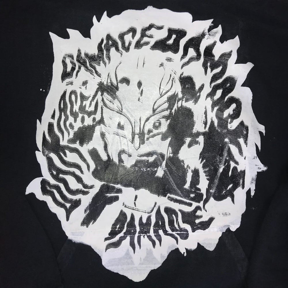 Perfect Hoodie MYSTERIO X DAMAGE black and white